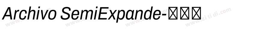 Archivo SemiExpande字体转换